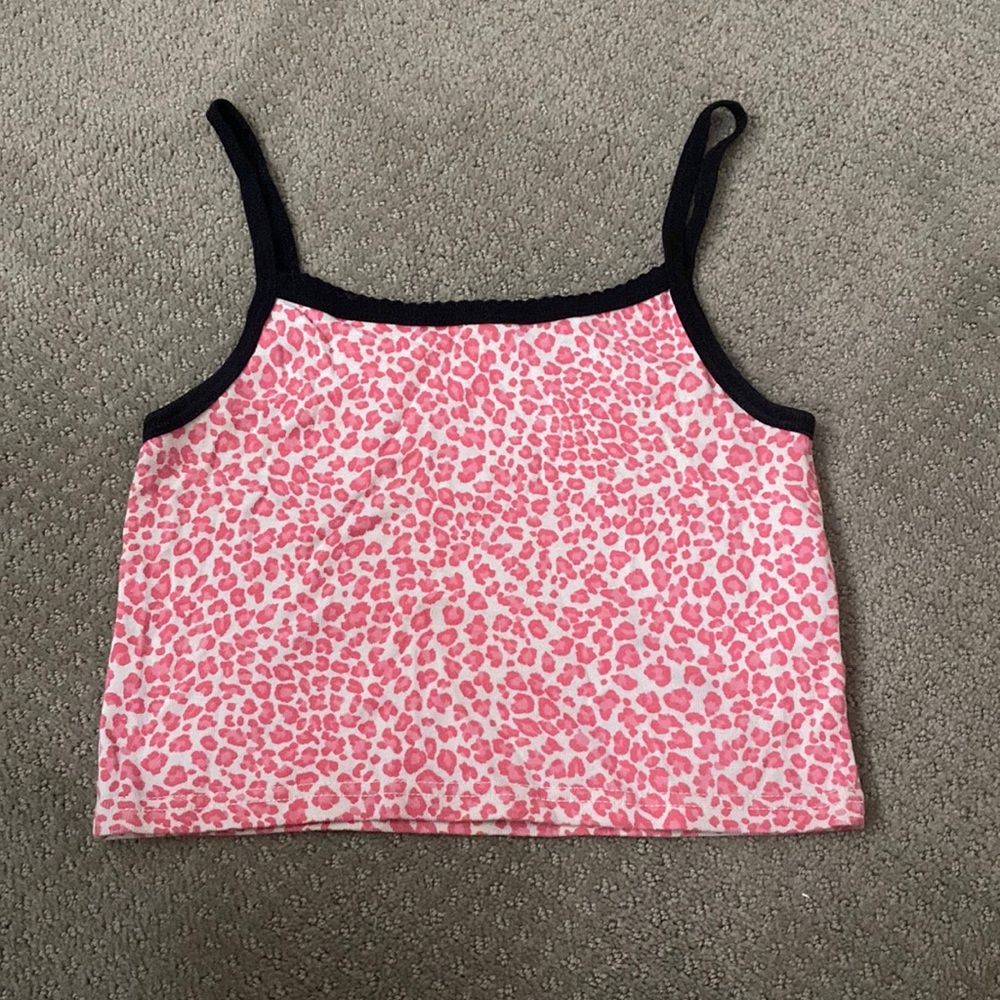brandy melville cheetah print top